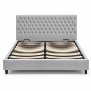Mara Bed Grey 180x200 Front hires