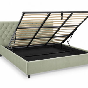 Mara Bed Sage 160x200 Angled Open hires