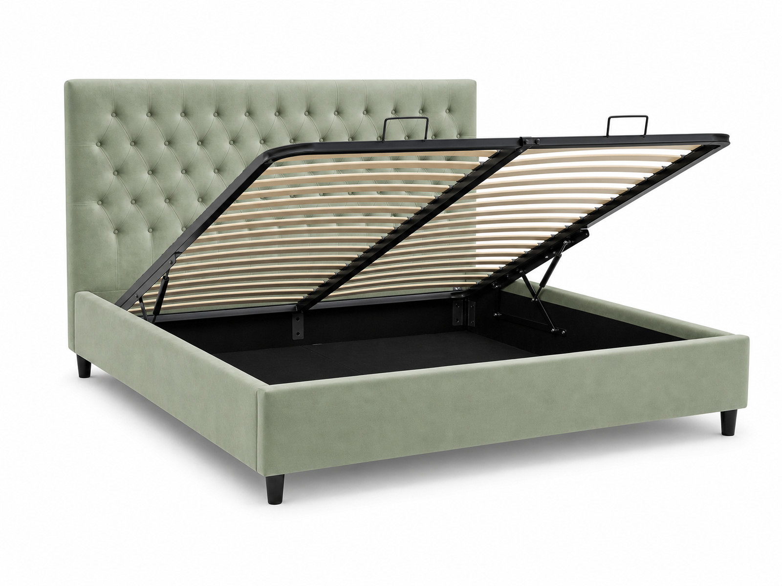 Mara-Bed-Sage-180×200-Angled-Open-hires Mara Bed Sage 180x200 Angled Open hires