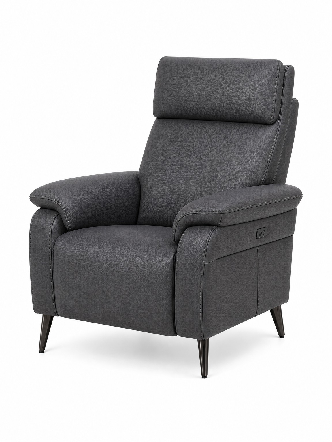 RAVENNA-1Seater-Armchair-Dark-Grey-Angled-white-bg RAVENNA 1Seater Armchair Dark Grey Angled white bg
