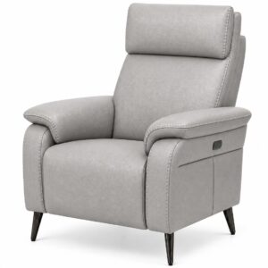RAVENNA 1Seater Armchair Light Grey Angled white bg