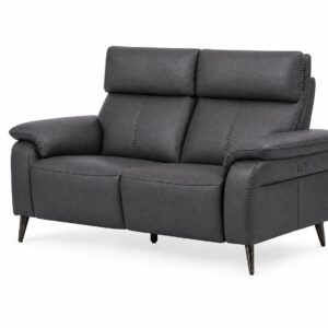 RAVENNA 2Seater Sofa Dark Grey Angled white bg