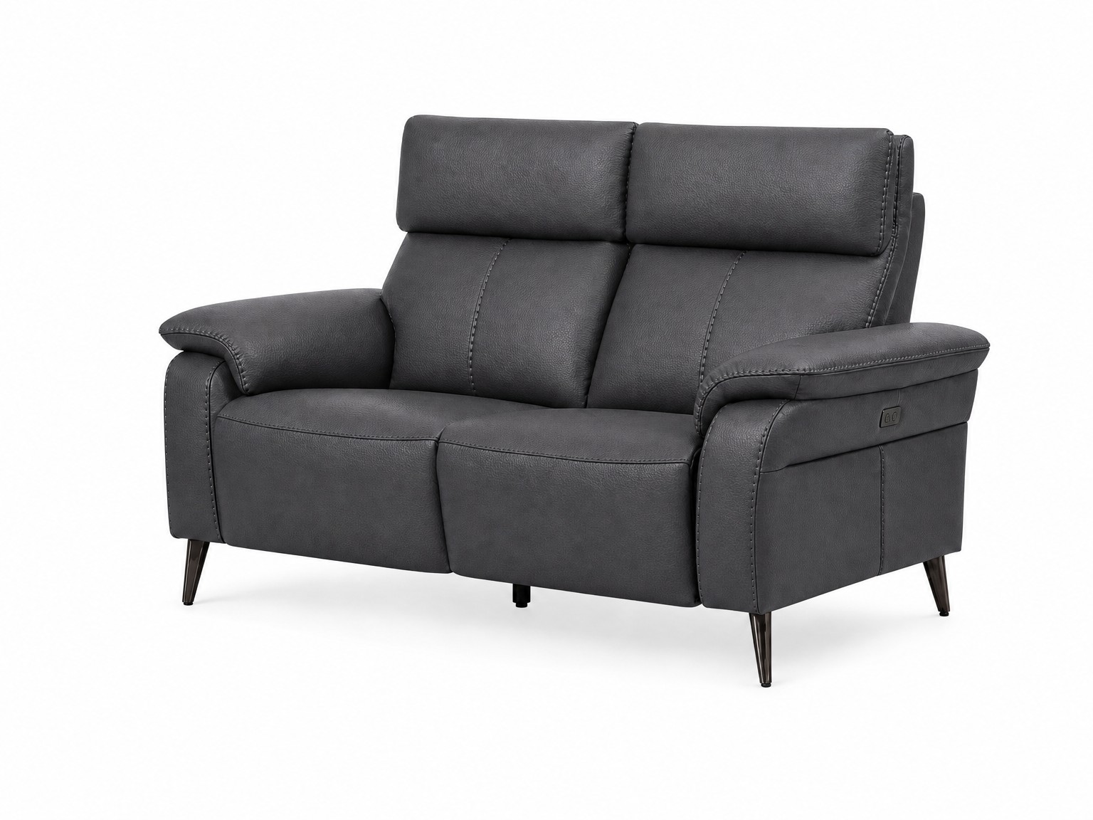 RAVENNA-2Seater-Sofa-Dark-Grey-Angled-white-bg RAVENNA 2Seater Sofa Dark Grey Angled white bg