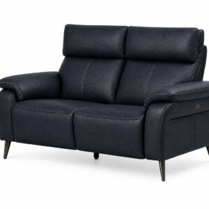 RAVENNA 2Seater Sofa Dark Navy Angled white bg