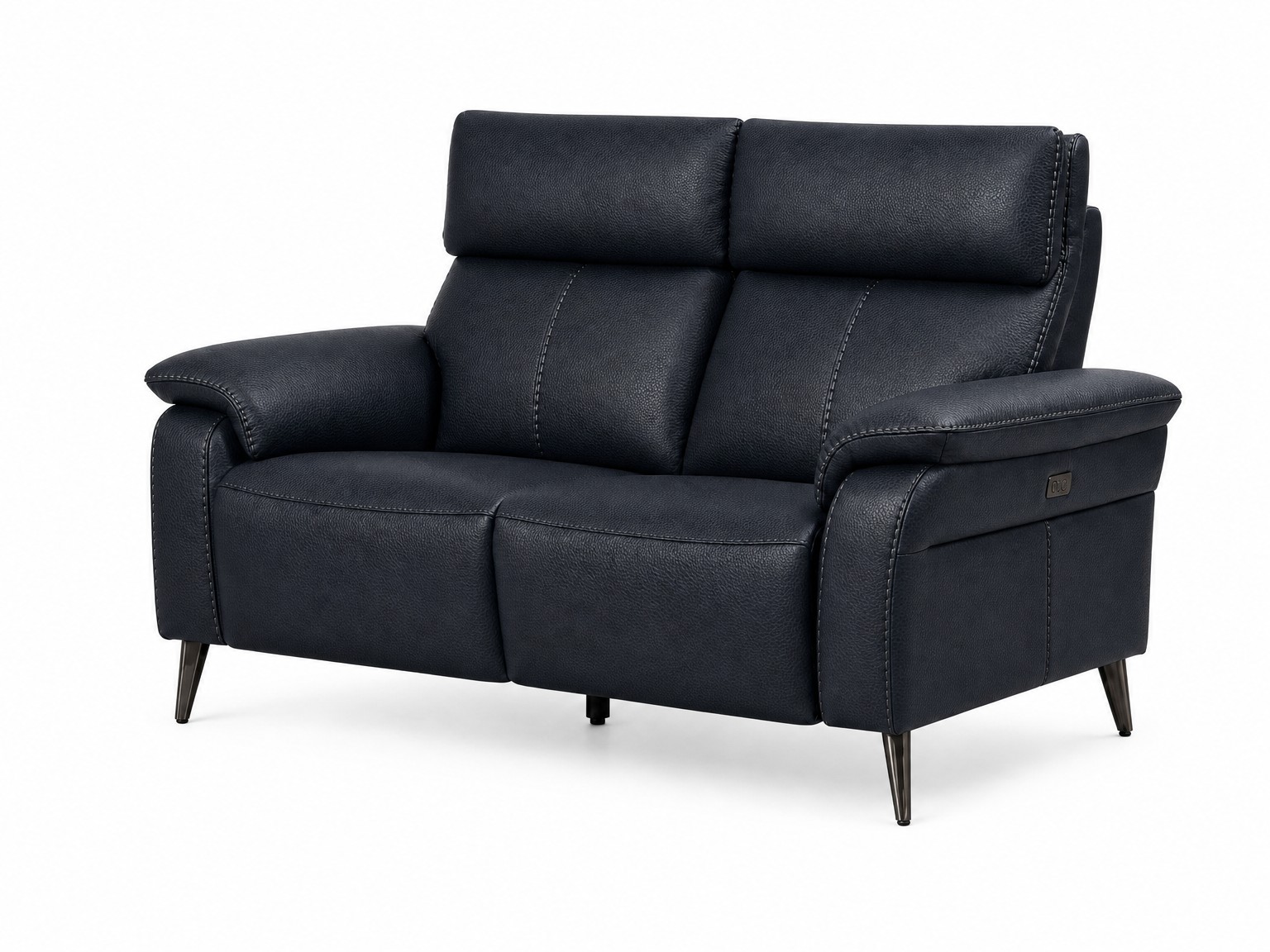 RAVENNA-2Seater-Sofa-Dark-Navy-Angled-white-bg RAVENNA 2Seater Sofa Dark Navy Angled white bg