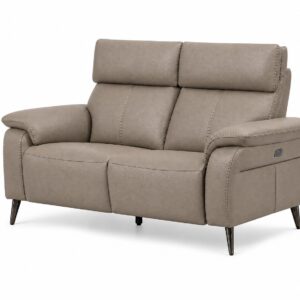 RAVENNA 2Seater Sofa Latte Angled white bg