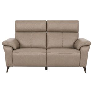 RAVENNA 2Seater Sofa Latte Front padded white bg