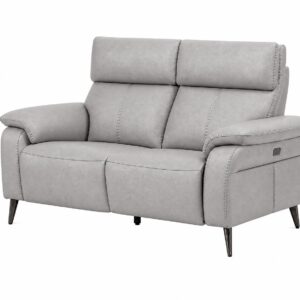 RAVENNA 2Seater Sofa Light Grey Angled white bg