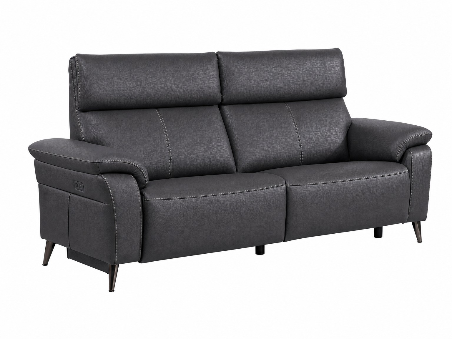 RAVENNA-3Seater-Sofa-Dark-Grey-Angled-white-bg RAVENNA 3Seater Sofa Dark Grey Angled white bg