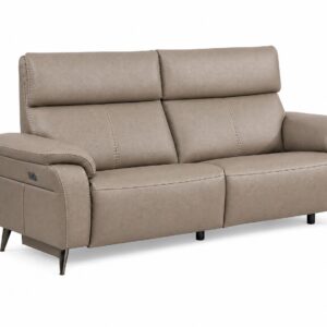 RAVENNA 3Seater Sofa Latte Angled white bg