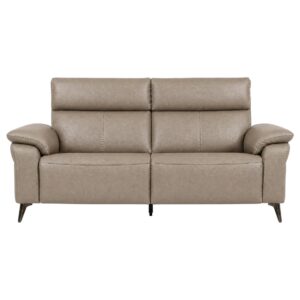 RAVENNA 3Seater Sofa Latte Front padded white bg