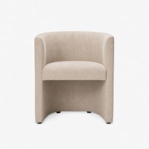 Kora armchair beige chenille
