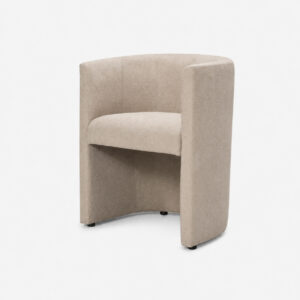 Kora armchair beige chenille