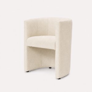 Kora armchair cream chenille