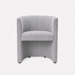 Kora armchair silver chenille