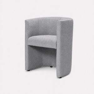 Kora armchair silver chenille