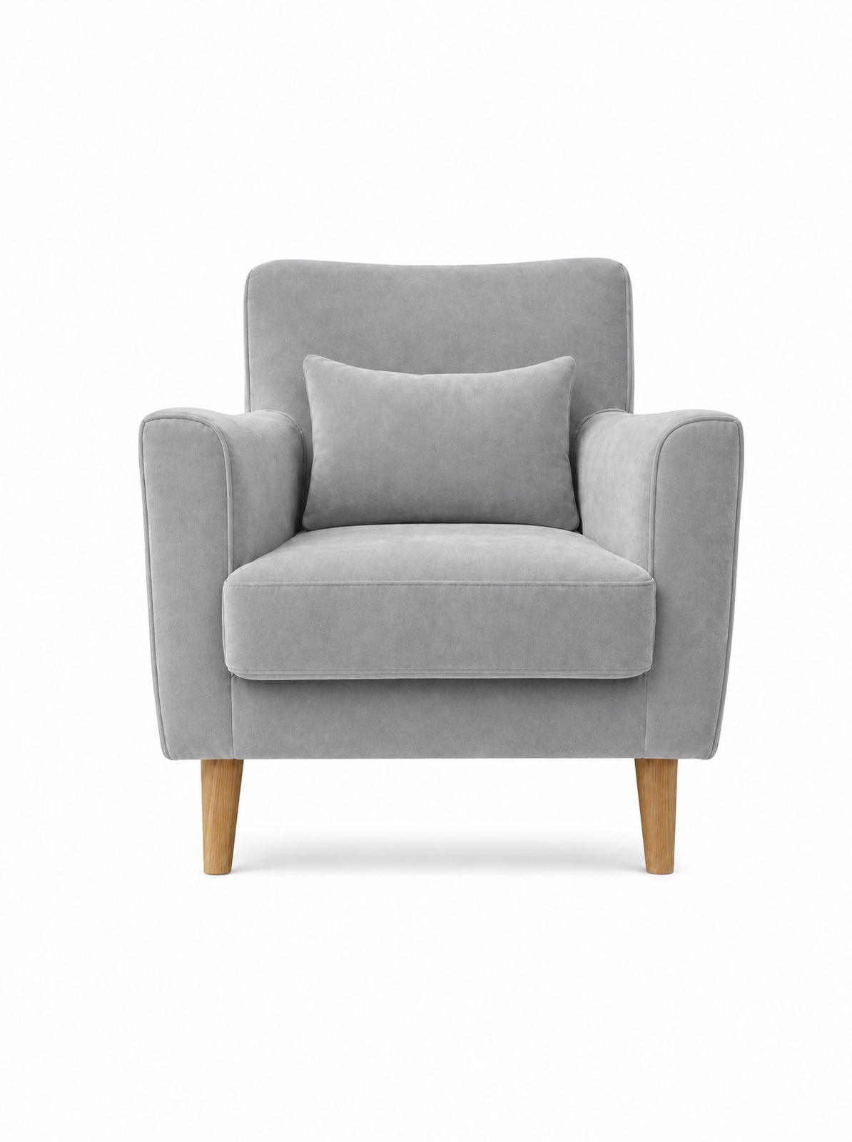 lounge-one-armchair-light-grey-velvet Lounge one armchair light grey velvet