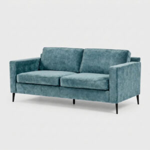 Milano 3seater petrol blue angle
