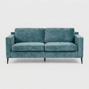 Milano 3seater petrol blue front