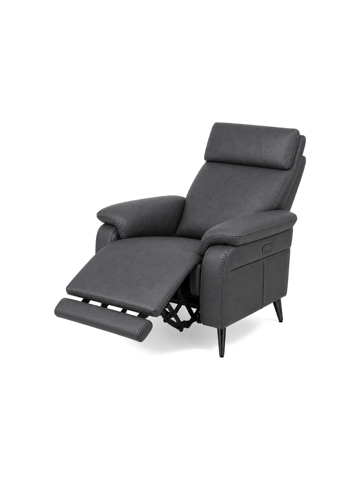 RAVENNA-1Seater-Armchair-Dark-Grey-Reclined-padded-white-bg RAVENNA 1Seater Armchair Dark Grey Reclined padded white bg