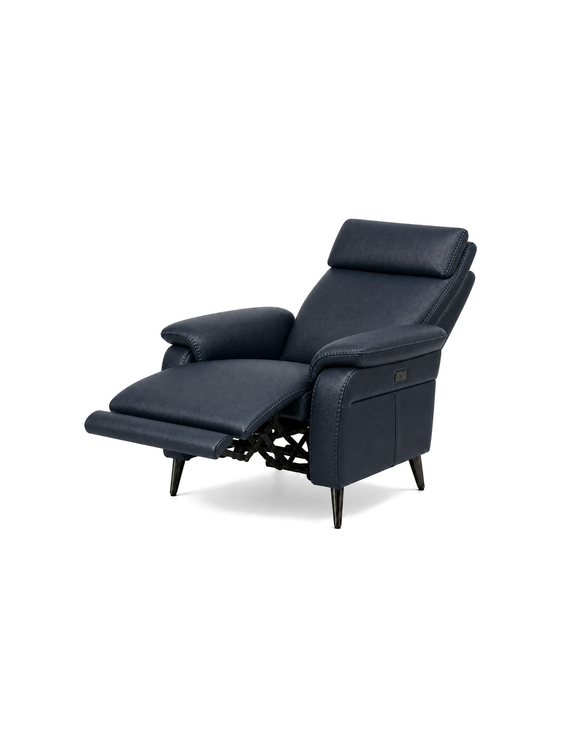 RAVENNA-1Seater-Armchair-Dark-Navy-Reclined-padded-white-bg RAVENNA 1Seater Armchair Dark Navy Reclined padded white bg