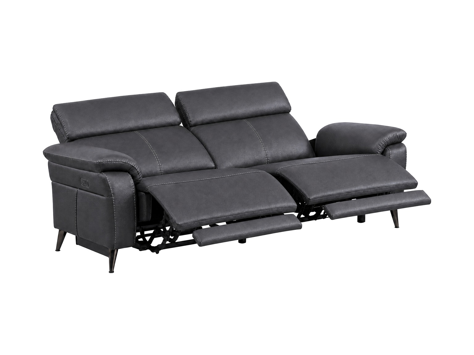 RAVENNA-2Seater-Sofa-Dark-Grey-Reclined-padded-white-bg RAVENNA 2Seater Sofa Dark Grey Reclined padded white bg
