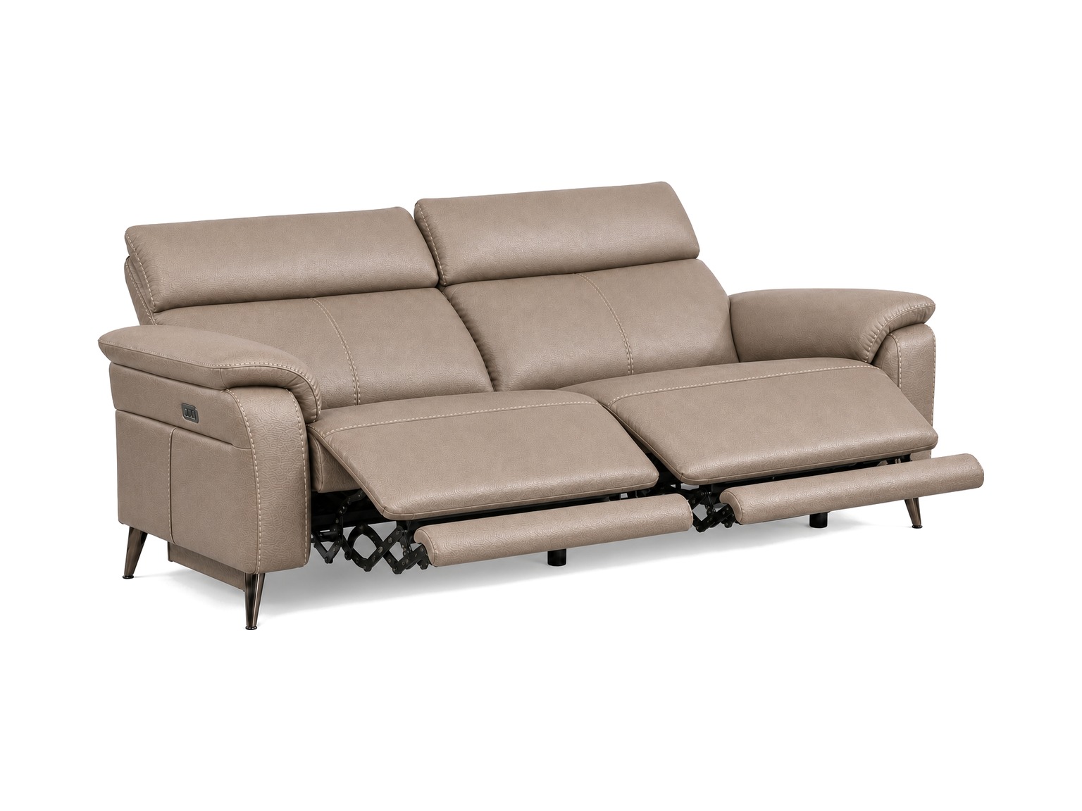 RAVENNA-2Seater-Sofa-Latte-Reclined-padded-white-bg RAVENNA 2Seater Sofa Latte Reclined padded white bg