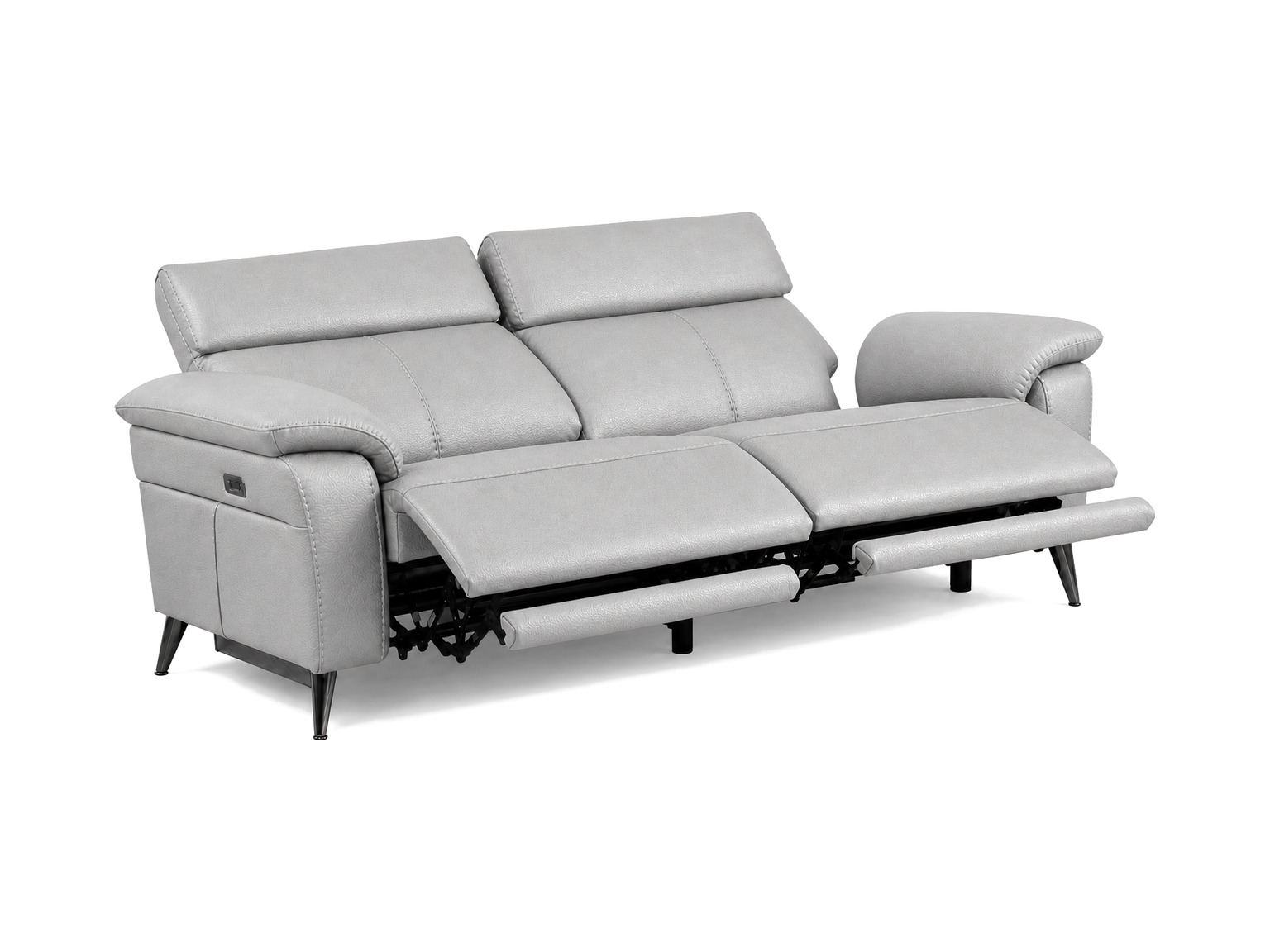RAVENNA-2Seater-Sofa-Light-Grey-Reclined-padded-white-bg RAVENNA 2Seater Sofa Light Grey Reclined padded white bg