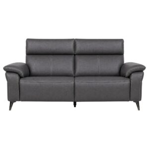 RAVENNA 3Seater Sofa Dark Grey Front padded white bg (1)
