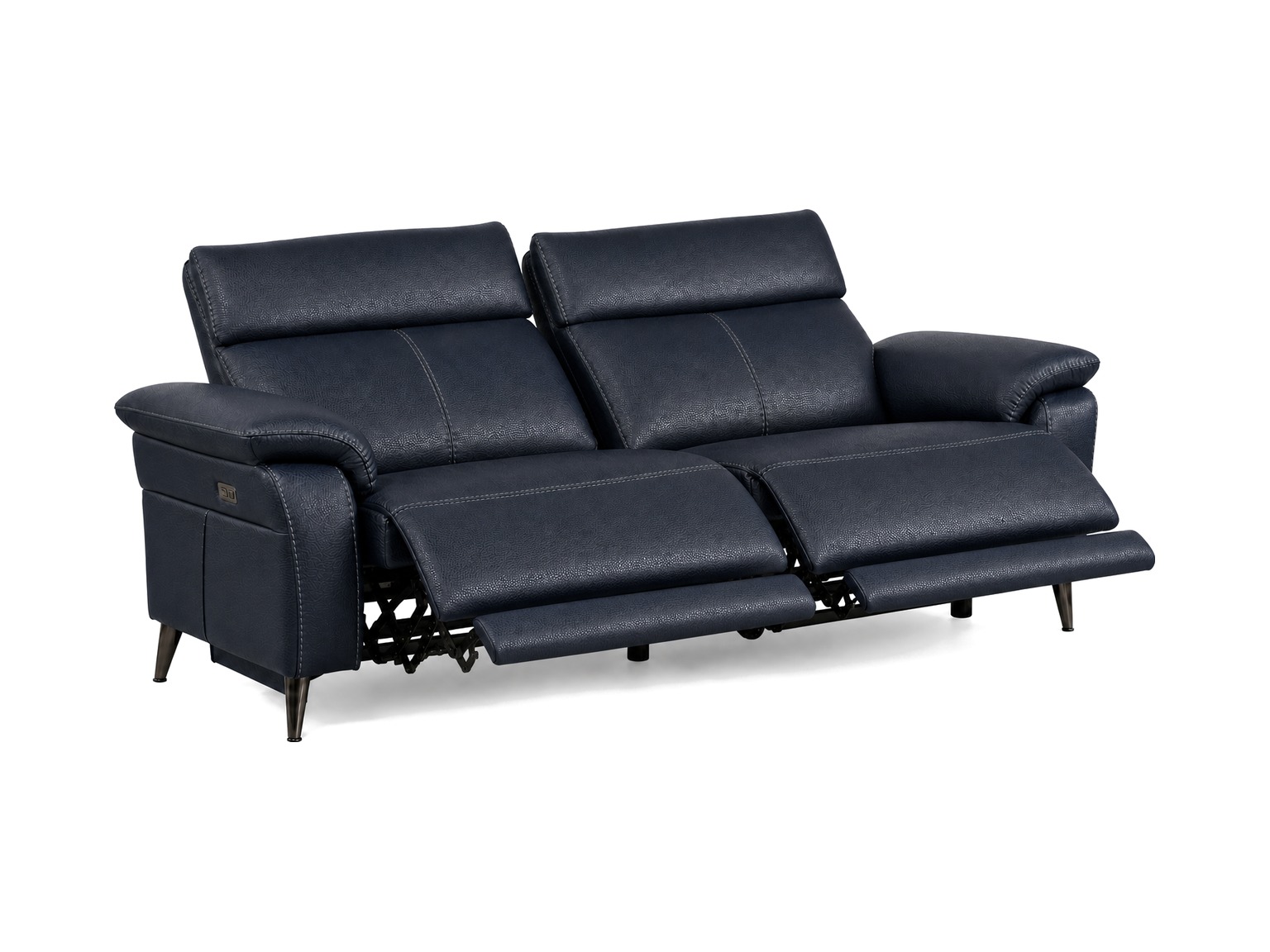 RAVENNA-3Seater-Sofa-Dark-Navy-Reclined-padded-white-bg RAVENNA 3Seater Sofa Dark Navy Reclined padded white bg