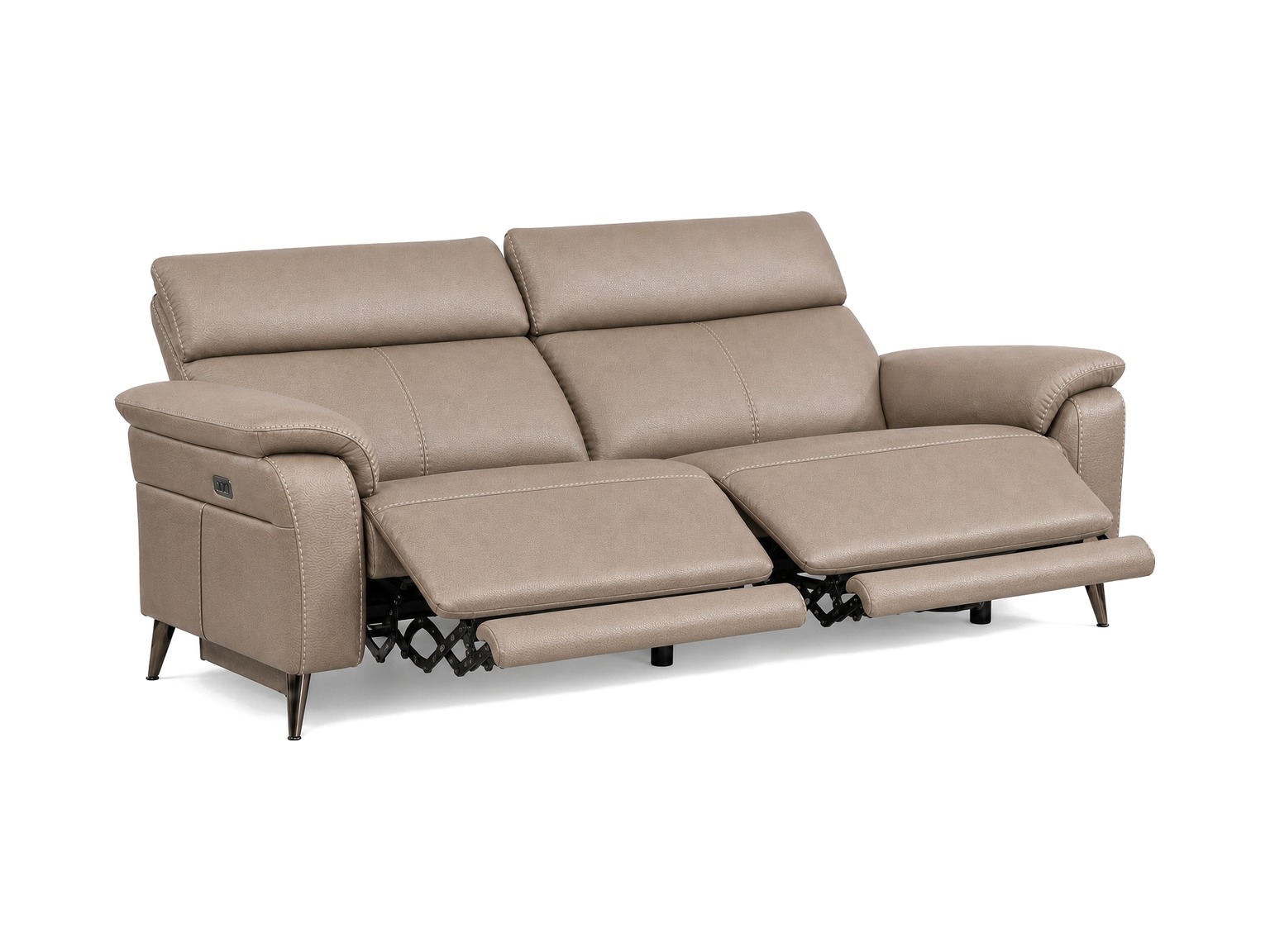 RAVENNA-3Seater-Sofa-Latte-Reclined-padded-white-bg RAVENNA 3Seater Sofa Latte Reclined padded white bg