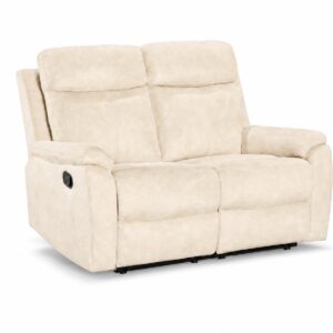 Recliner 2seater upright pale cream 1600px