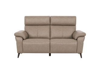 RAVENNA 2Seater Sofa Latte Front padded white bg