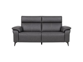 RAVENNA 3Seater Sofa Dark Grey Front padded white bg (1)
