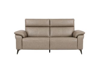 RAVENNA 3Seater Sofa Latte Front padded white bg